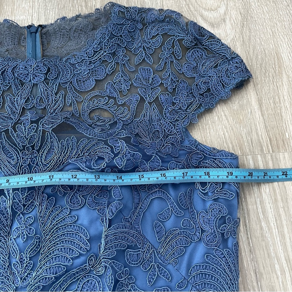 Tadashi Shoji Embroidered Sheath Dress Sz 14 - Picture 4 of 8